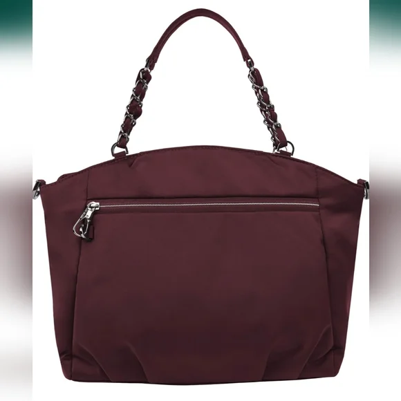 NWT! Travelon Parkview Anti-Theft Satchel Crossbody Purse - Picture 2 of 6